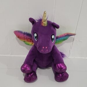 Teddy Mountian Luna The Purple Rainbow Winged Unicorn Stuffed Animal